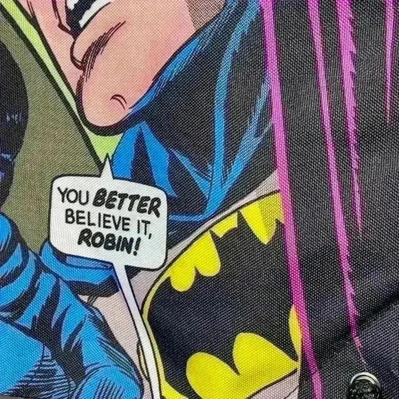 DC Comics Batman/Robin Drawstring Kids Backback - Picture 6 of 8